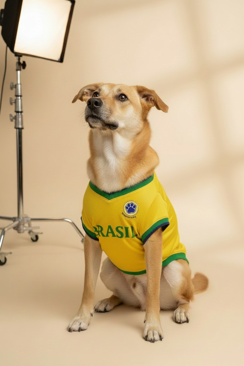 Brasil Jersey Dog Shorter Neck